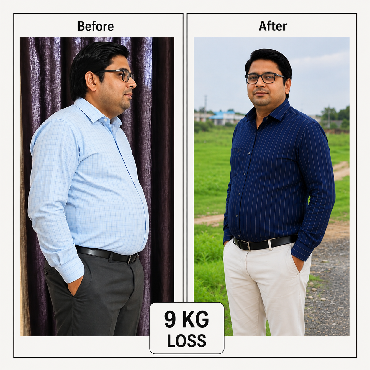 Ajay's weight management progress photo